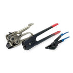 IDL Packaging Round Packages Strapping Tool Set for 1/2" Steel Strapping, 1100 lbs Break Strength – Tensioner, Sealer, Cutter for Metal Banding – Packaging Strapping Tool Kit to Secure Heavy Packages