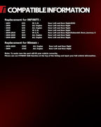 Torchbeam Rear Brake Calipers Set for INFINITI 2005 2007 G35 3.5L, INFINITI 2006 2008 G35, INFINITI 2009-2010 G37 3.7L, Rear Left and Rear Right Calipers Replace # 19B2793A+19B2792A
