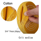SCOTTCHEN Buffing Polishing Wheel Yellow 8 inch (50 Ply) for Bench Grinder 5/8" Arbor Hole - 1pcs