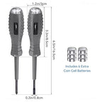 Tomorotec 2PCS Voltage Tester Screwdriver Set - Multifunctional, Magnetic Tips for Enhanced Efficiency, Dual-Use Design with Neon Light Display for AC/DC Circuit Detection, Comfortable Anti-Slip Grip