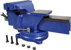 INTBUYING 8-inch Bench Vise Clamping Work-piece Heavy Duty Bench Vise with 360 Degree Swivel Locking Base for Home or Business