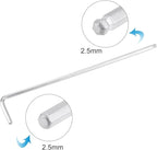 TOP-VIGOR 1Pc 2.5mm Ball End Hex Key Wrench, L Shaped Long Arm Allen Wrench for Household DIY, Professional Machine Repairing, CR-V