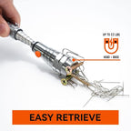 VIBELITE Extendable Magnetic Flashlight with Telescoping Magnet Pickup Tool-Cool Gadget Birthday for Men, Dad, Husband, Him, Father, Mechanic,Tech, Handyman, Boyfriend, Women, Silve
