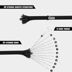 1000lb Paracord Rope, 4mm 12 Triple Strands Paracord, Heavy Duty Tactical Parachute Cord for Survival Gear, Camping, Hiking, and Ideal for Bracelets, Lanyards, Type III