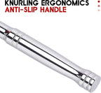 1/2 Inch Drive Ratchet Wrench, 1/2 Ratchet Wrench Long Handle, Socket Wrench, 72-Tooth Quick-release Reversible Cr-Mo Head, Chrome Steel Made - 15''38cm