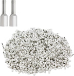 XHF 1000 PCS AWG 22/0.5mm² Wire Ferrules Insulated Copper Crimp Connectors, Crimp Pin Cord End Terminals White