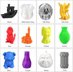 PLA+ 3D Printer Filament 1.75mm No Tangle, Net Weight 250g Spool, 12 Packs, PLA Pro Plus, 12 Assorted Multiple Colors, Total 3KG Material