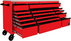 Homak 72” Roller Cabinet w/Stainless Steel Top RS Pro Workstation (Fury Red)
