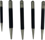 Set of 5 Round Head Center Punches for Metal and Woodworking – High-Quality Hand Tools