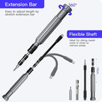 Precision Screwdriver Set, SOONAN 150 in 1 Electronics Tool Kit with 120 Bits Magnetic Screwdriver Set & 30-bit Tool Set Handy Repair Tool for Computer Phone Watch Camera Laptop, Black