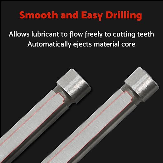 S&F STEAD & FAST Pilot Pin for Annular Cutter 2-Pc, 1/4" x 4", for Mag Drill Bit Cutting with Depth of Cut 2"