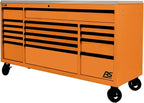 Homak 72” Roller Cabinet w/Stainless Steel Top RS Pro Workstation (Competition Orange)