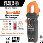 Klein Tools CL320KIT HVAC Kit for HVAC Testing; Digital Clamp Meter, Non-Contact Voltage Tester, and Infrared/Probe Thermometer