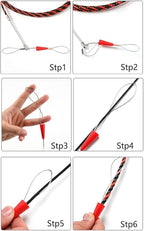 33ft/10m Fish Tape Cable Puller Kit - 6mm Diameter PET Electrical Wire Snake Tools for Wall Plate Wiring,Cord Threader Walls,Electrical Wire Fish Tape,Polyester Fish Tape for Cable