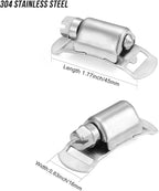 Hose Clamps, DIY 12.5 FT Metal Strap + 8 Fasteners, Hose Clamps Stainless Steel, Large Adjustable Hose Clamp Pipe Clamp for Pipe Automotive Mechanical Applications