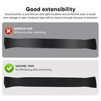 10 Pack Black Electrical Tape，0.70 in x 72ft，Waterproof High Temperature Electric Tape Weatherproof Home Outdoor Multipurpose Insulating Wire Wrapping