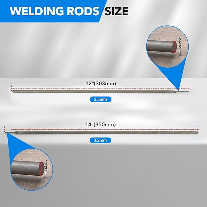 1/8" Stick Welding Electrode Rods J422 Carbon Steel Welding Rod for Welding Machine 1LB