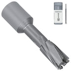 KEENTECH Carbide-Tipped Annular Cutter, 9/16" Diameter x 1-3/8" Depth, 3/4" Weldon Shank (2 Flat), High Speed Cutting TCT Mag Drill Bit with Pilot Pin for Harder Material, Stainless Steel, Cast Iron
