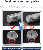 Carbide Burr Set 1/4" Shank SB-3 Die Grinder Bits Tungsten Double Cut Burr Bits (3/8" Cutter Dia X 0.79" Cutter Length) for Die Grinder Kits Metal Grinding Drilling Polishing (1pcs)