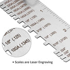 Wire/Metal Sheet Thickness Gauge Stainless Steel Welding Gage Plated Size Inspection Tool Wire Metal Sizes Thickness Gauge