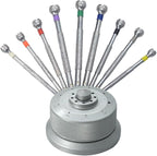 9-Piece Watchmaker Screwdriver Set with Revolving Stand & Extra Blades - Precision Screwdriver Set for Watch Repair, Jewelry, and Electronics, Includes Sizes 0.5mm to 2.5mm