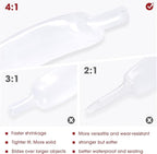 Heat Shrink Tubing 4:1 Dual Wall Adhesive Liner Wires Cable Wraps Connection Protection (Clear, 5/8"-18ft)