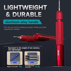 stedi Manual Pin Vise Hand Drill, Model Hobby Making Tools, Ultra-precision Double Bearings Hand Drill for Gundam, Miniature Military Model, 3D Resin Parts, Red