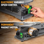 Hoteche 16-inch Power Scroll Saws for Woodworking, 1.2-Amp, Variable Speed, with Large Tilting Working Table and Integrated Dust Port