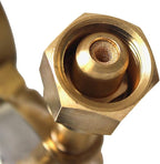 2 Piece Dual Welding Gas Gauges Oxygen (CGA-540) and Acetylene (CGA-510) Regulators Combo（Two-piece suit ）