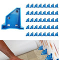 40PCS Flooring Spacers, Laminate Flooring Installation Kit with 1/4” & 1/2” Gap, Wood Flooring Accessories for Laminate, Vinyl Plank, Tiles, Hardwood, Floating Flooring, Blue