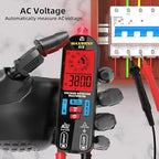 Digital Multimeter Rechargeable Electrical Tester NCV with Audible and Visual Alarms Auto-Ranging Measures AC/DC Voltage Capacitance Resistance Continuity Capacitance Diode Live Check Tester
