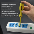 Fielect Circuit Tester, Voltage Tester Pen Screwdriver Electric Test Detector, Phillips Screwdriver Test Pencil 100-500V 1pcs