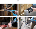 NEWONE 20V Reciprocating Saw zall saw cut-off tool with 2.5A Charger,LED working light, Tool-Free Blade Change, 7pcs Saw Blades for cutting metal wood frozen bone, 2.0AH Battery