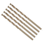 Drill Bit, #37 Cutting Diameter, 4341 HSS Gold Finish 118° Cutting Angle Number Jobber Bits - (Applications: for Drilling Soft Metal Plastic Wood), 5-Pieces