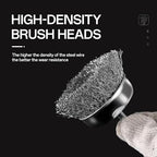 8 Pcs Wire Wheel Brush Set for Drill,Stainless Steel Wire Cup Wheel with 1/4 Inch Hex Shank for Rust Removal, Corrosion and Scrub Surfaces
