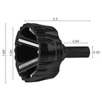 Tungsten Carbide Chamfering Drill Bit 1/2" to 1-3/8" Uniburr, Bolt Thread Repair Tool for Removing Burr, Quick Release Hex Shank Deburring Tool for Metal Rod, Tube, Screw, Dowel, Sheet