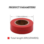 Electrical Tape Red 6 Pack 3/4-Inch by 30 Feet, Voltage Level 600V Dustproof, Adhesive for General Home Vehicle Auto Car Power Circuit Wiring Red