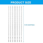 Scroll Saw Blade, 12 Pcs Spiral Scroll Saw Blades for Wood Metal Plastic Cutting Sawing Carve (#2)