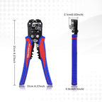 3-in-1 Self-Adjusting Wire Stripper Tool - Heavy Duty Electrical Wire Stripping & Crimping & Cutting Pliers for 10-24 AWG for Electricians, DIY & Automotive Use