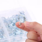 Hilitchi 75-Pcs Double Wire Fuel Line Silicone Hose Tube Spring Clips Clamp Assortment Kit