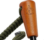 Fire Starter Survival Tool, Ferro Rod Kit with Tinder Wick, Pouch, Waterproof Flint and Steel Fire Starter for Camping, Hiking and Backpacking Gear