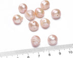 Natural Pearl Beads Potato 10-11mm Pink Freshwater Cultured Loose Gemstone Beads for DIY Jewelry Making 13.8''/Strand HQ