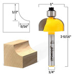YONICO Cove Router Bits Edge Forming 5/16-Inch Radius 1/4-Inch Shank 13153q