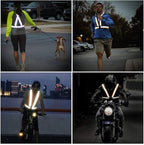 Reflective Vest Running Gear, 2Pack High Visible Safety VES for Cycling Jogging Running Walking, Adjustable for Men Women Kids