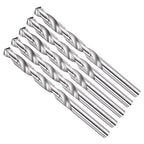 Drill Bit, 7.5mm Cutting Diameter, 4241 HSS 118° Cutting Angle Uncoated Bright Versatile Jobber Bits - (Applications: for Drilling Plastic Wood Soft Metal), 5-Pieces