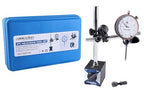 Accusize Industrial Tools 0-1'' by 0.001'' Dial Indicator with Magnetic Base Set, 60 Kg Capacity, Eg00-1038