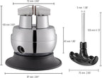 DZQ Ball Vise 3" Engraving Setting Tool 360°Rotation Professional Ball Vise 36PCS Attachment Jewelry Engraving Block Tools Standard Block (Black)