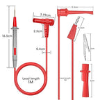 Goupchn Multimeter Test Leads Kit with Push On Alligator Clips Stackable Banana Plug to Test Hook Cable Set for Electrical Testing 1000V 10A