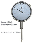 Disc Brake and Rotor/Ball Joint Gage Set, MFQNENLK 0-1"/0.001" Indicator with 360 Deg Flexible Arm & 7 in Locking Pliers, 0.001'' Precision Automotive Dial Indicator Brake Runout Gauge Measuring Tool