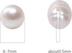 Natural Pearl Beads Potato 6-7mm White Freshwater Cultured Loose Gemstone Beads for DIY Jewelry Making 13.8''/Strand HQ